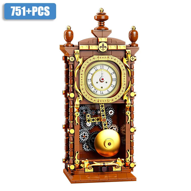 City Series MOC Classic Pendulum Clock Retro Camera Building Blocks DIY Assemble Vintage Camera Bricks Toys