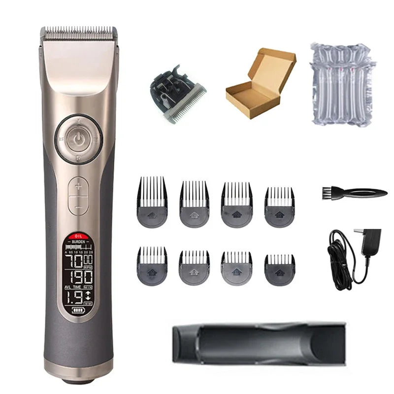 Professional Hair Trimmer Wireless Rechargeable Men's Hair Clipper