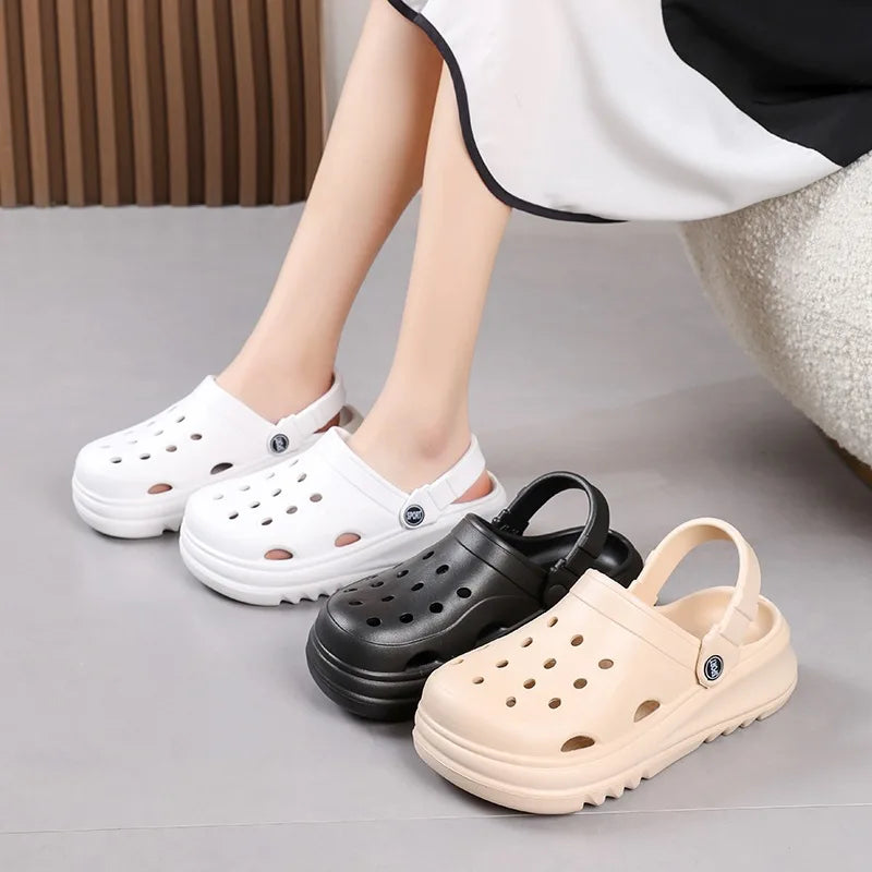 Hollow Out Closed Toe Summer Sandals Women & men New Thick Bottom Platform Sandals