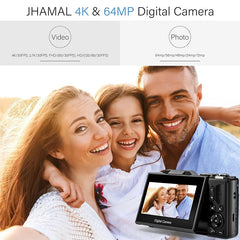 4K Digital Camera Auto-Focus Point and Shoot Digital Cameras