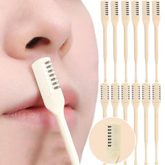 Comb Nose Hair Trimmer Comfortable 360 Rotating Nasal Clippers for Women Men Manual Nose Hair Remover Safe Portable Tools