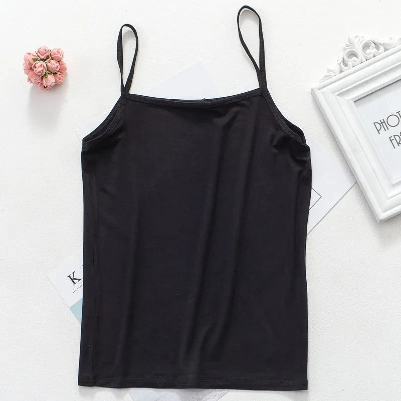 Women's Slim Fit Large Top with Strap Tank Top