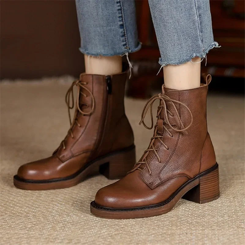 Winter Genuine Leather Women Boots