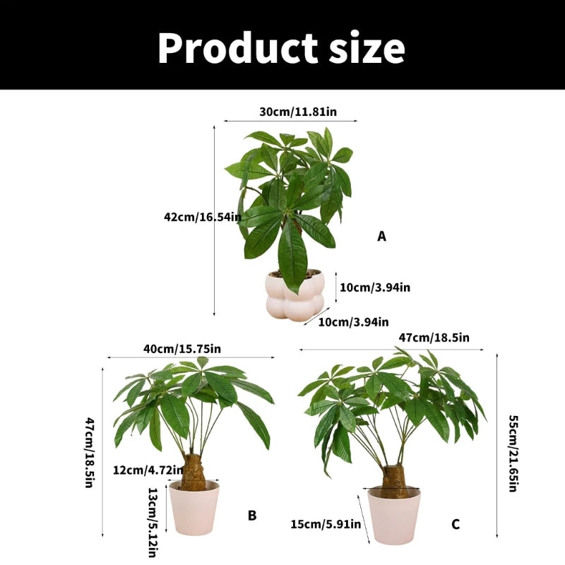 Artificial Money Tree Artificial Money Tree Potted Plant Decoration for Office