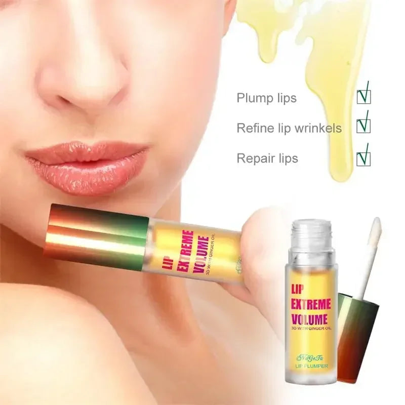 Long Lasting Lip Plumper Oil Serum Instant Volumising Essence Oil Repair Lip Fine Lines Increases Elasticity