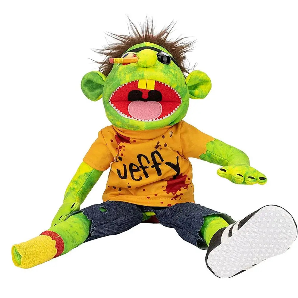 Large Jeffy Boy Hand Puppet Children Soft Doll