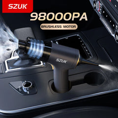 Car Vacuum Cleaner Mini Wireless Powerful Cleaning Machine Strong Suction Handheld for Car