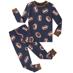 Kids Boys Football Pajamas Set Child Sport Theme Pajamas