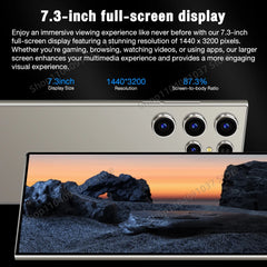 S24 Ultra Mobile Phones 7.3 HD Screen Smartphone