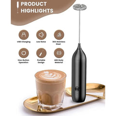 Rechargeable Milk Frother Electric Blender