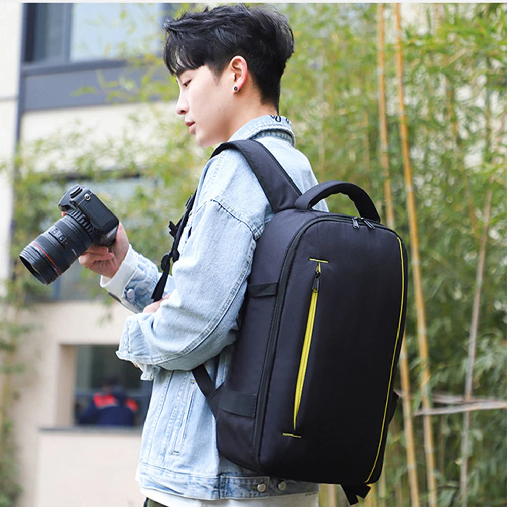 Professional Large-capacity Camera Bag Waterproof Nylon Wear-resistant Photography Backpack