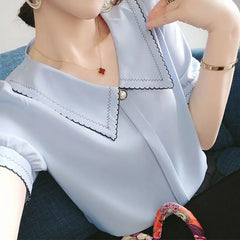 Short Sleeve Pullovers Shirt Female