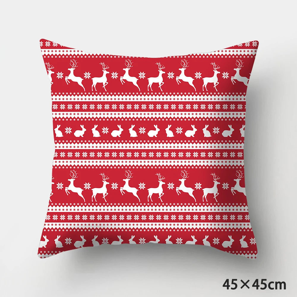 Christmas Cushions Happy New Year 2022 Wedding Decor Patterns from  Home  Gifts