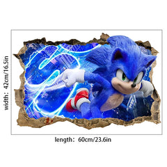 Sonic The Hedgehog Children Room Decoration Stickers Cartoon Anime Character