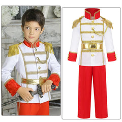 Children Christmas Prince Charming Cosplay Kids