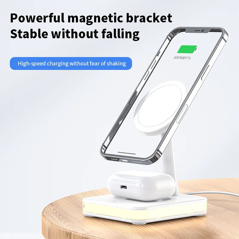 Magnetic Wireless Charger Stand Airpods Fast Charging Station