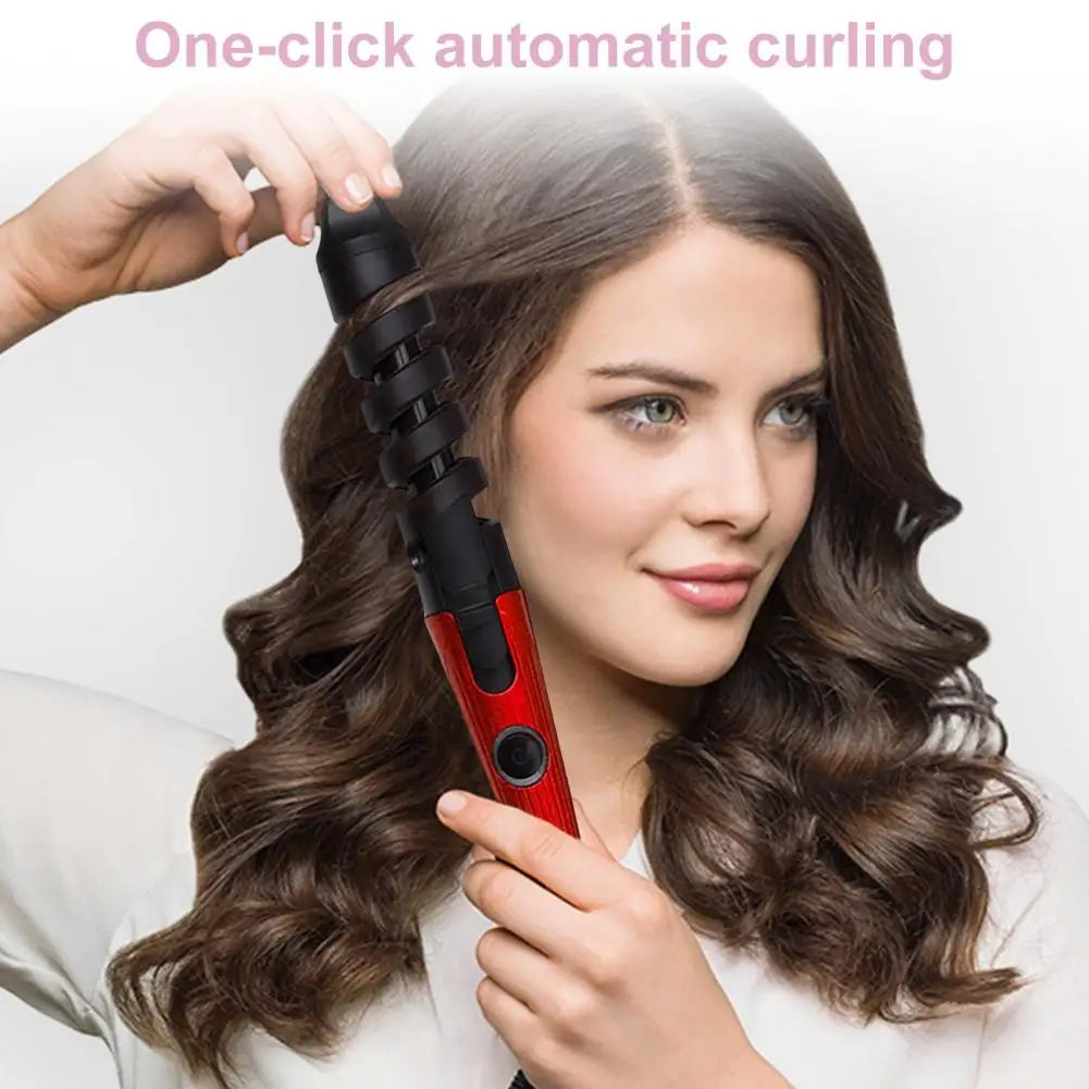 Electric Curling Iron Fast Heating Portable Hair Curler Automatic Egg Roll