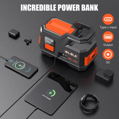 4500A Car Jump Starter Power Bank 12V Portable Car Battery Booster Charger Air Pump Tyre Inflator Compressor Starting Device