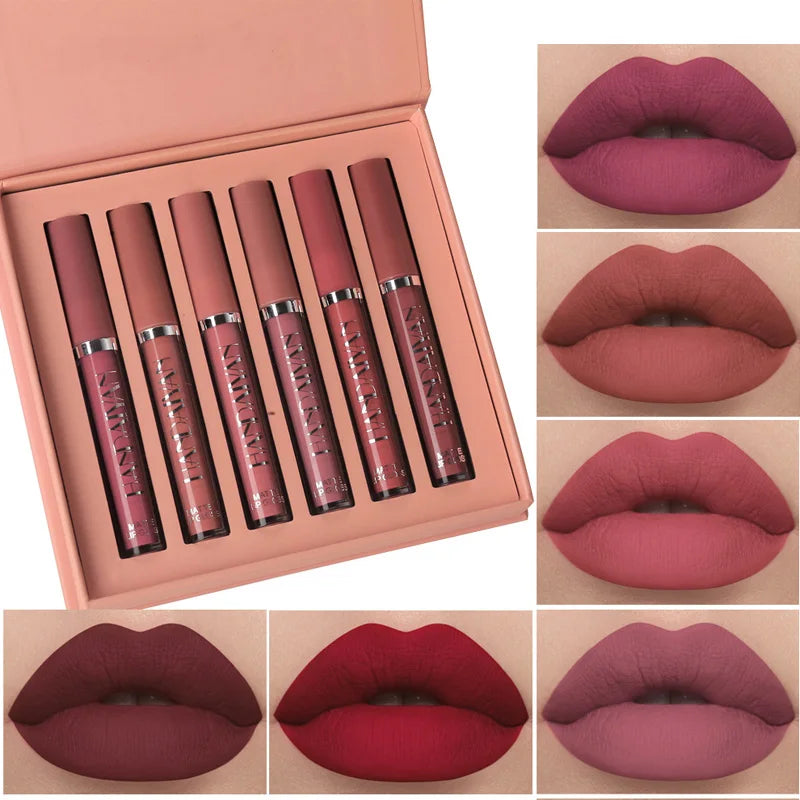 NonStick Cup Liquid lipstick , Long-Lasting Lip Gloss Gift Box – Matte Finish Lip Gloss