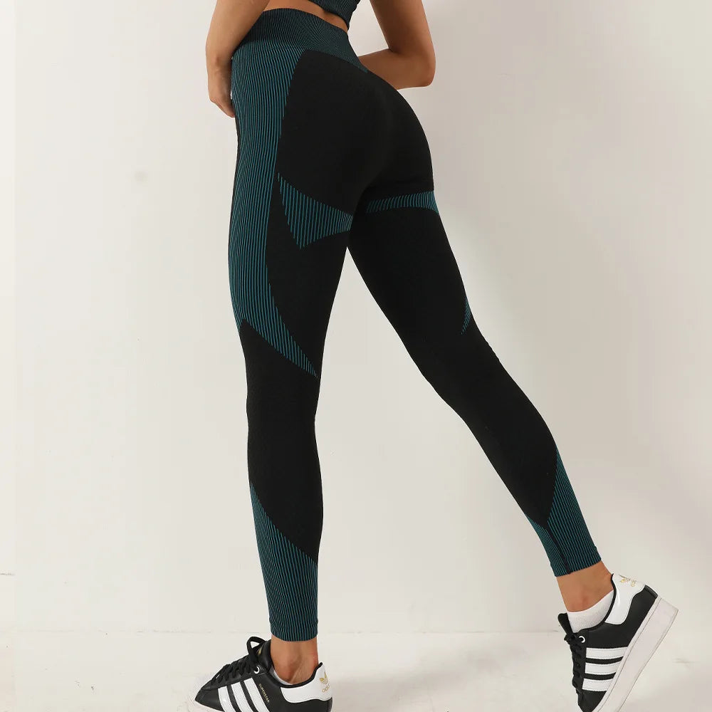 Women High Waist Yoga Leggings Gym Fitness Seamless Leggings Peach Hip Running Sports Pants Sportswear