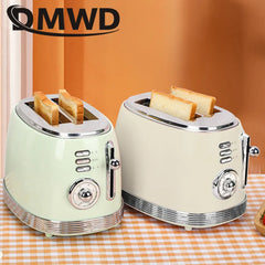 DWMD Household Electric Toaster Stainless Steel Bread Maker