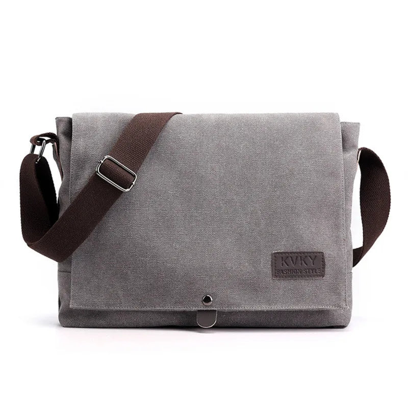 Men's Vintage Canvas Bag Men Casual Crossbody Bag For Men Messenger Bag Man Travel Shoulder Bags