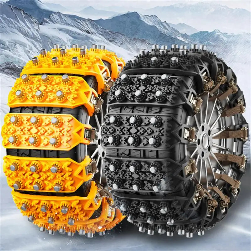 Universal Car Snow Chain Rubber Tendon TPU Gear-type Tire Traction Strip Anti-skid Chain