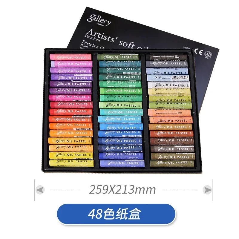 12/24/48Colors MUNGYO Gallery Artist's Soft Oil Pastel for Graffiti Painting Drawing Pen School Stationery Art Supplies