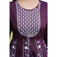 Heavy Embroidery Work Kurti Pant with Dupatta Set Women Readymade Kurta Palazzo