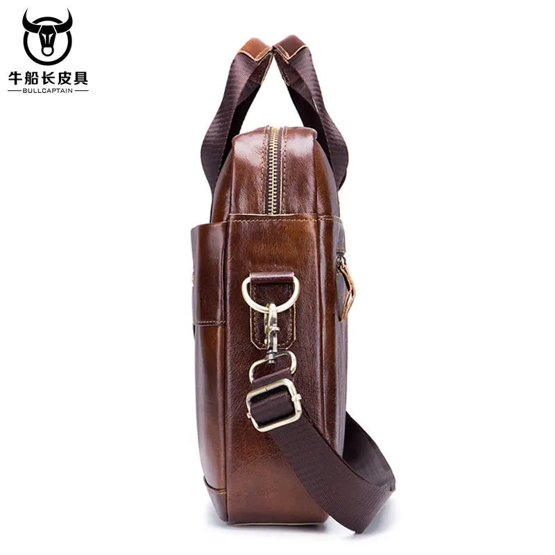 New Real Leather vintage men's messenger bag/casual Business bag Fashion cowhide male commercial briefcase