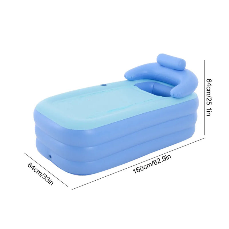 Inflatable Adult Bathtub Foldable SPA Bathtub Folding Bath Tub Water Plunge Tub for Children Family Swimming Pool Application