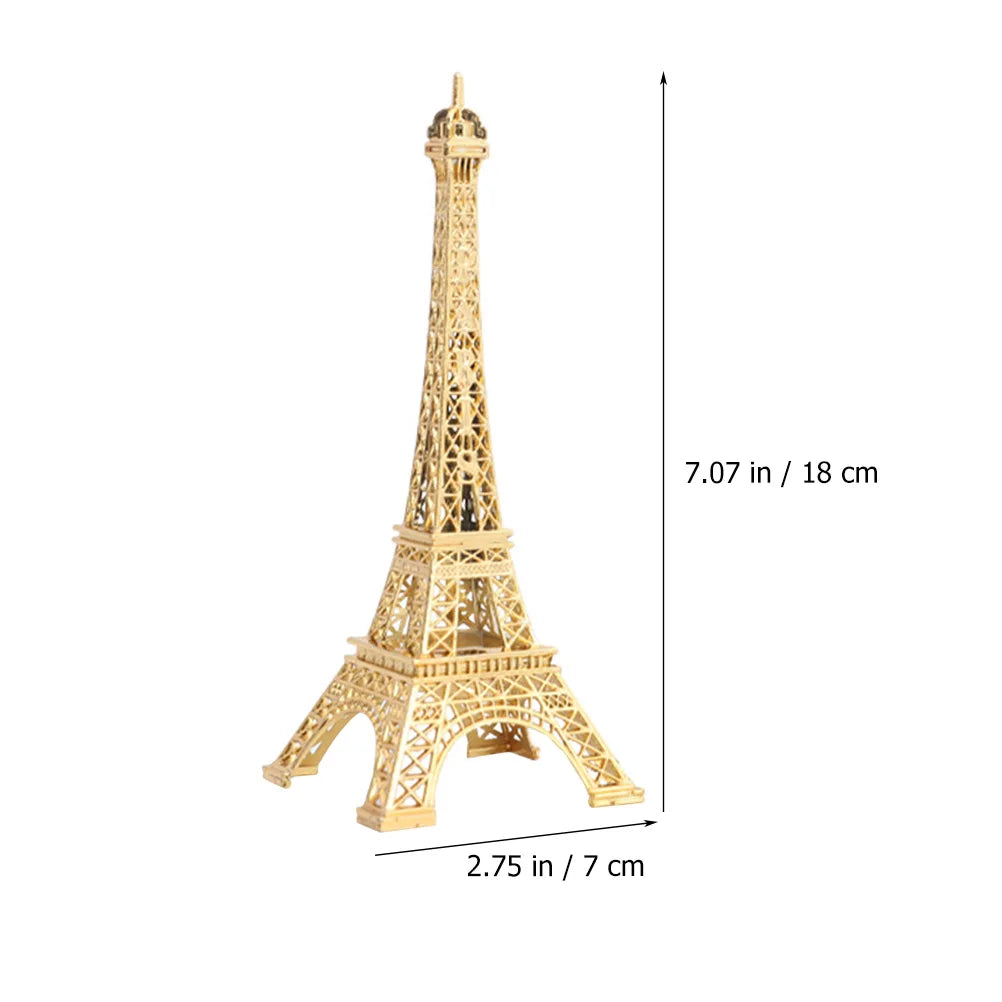 Vintage Eiffel Tower Statue Desktop Decor Iron Eiffel Tower Unique Office Decoration