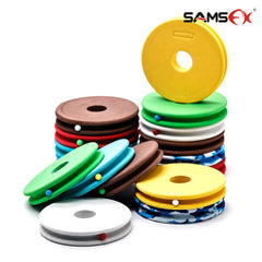 SAMSFX Fishing Diameter 70mm 10PCS Carp Fishing Rig Winders Pulleys Thread Line