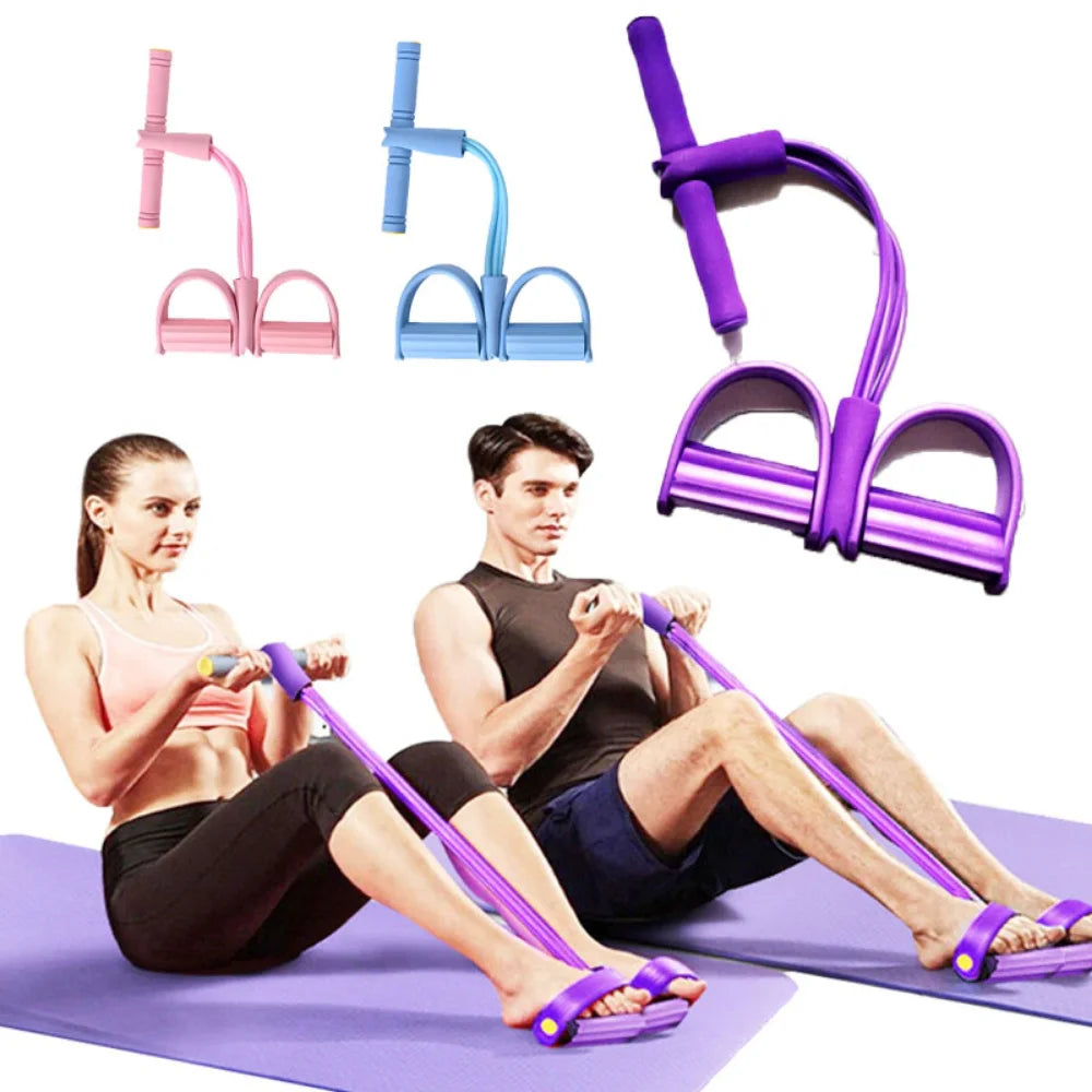 Resistance Bands Latex Pedal Exerciser Sit-up Pull Rope Expander Elastic Bands Yoga equipment