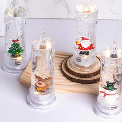 Christmas Water Injection Candle Santa Claus Battery Operated Xmas Themed LED Candles