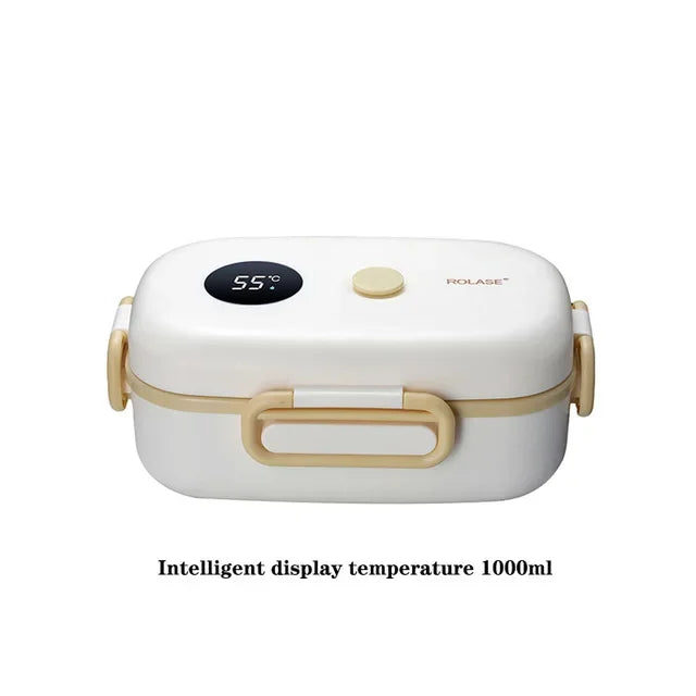 New Thermal Insulation Lunch Box For Men Women Kids Intelligent Display Temperature Bento Food Box Plastic Containers