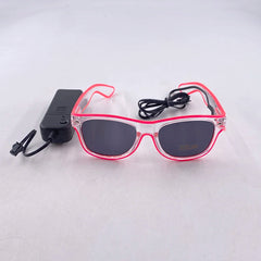 LED Glasses Glow Sunglasses EL Wire Neon Glasses Glow in The Dark Party Supplies