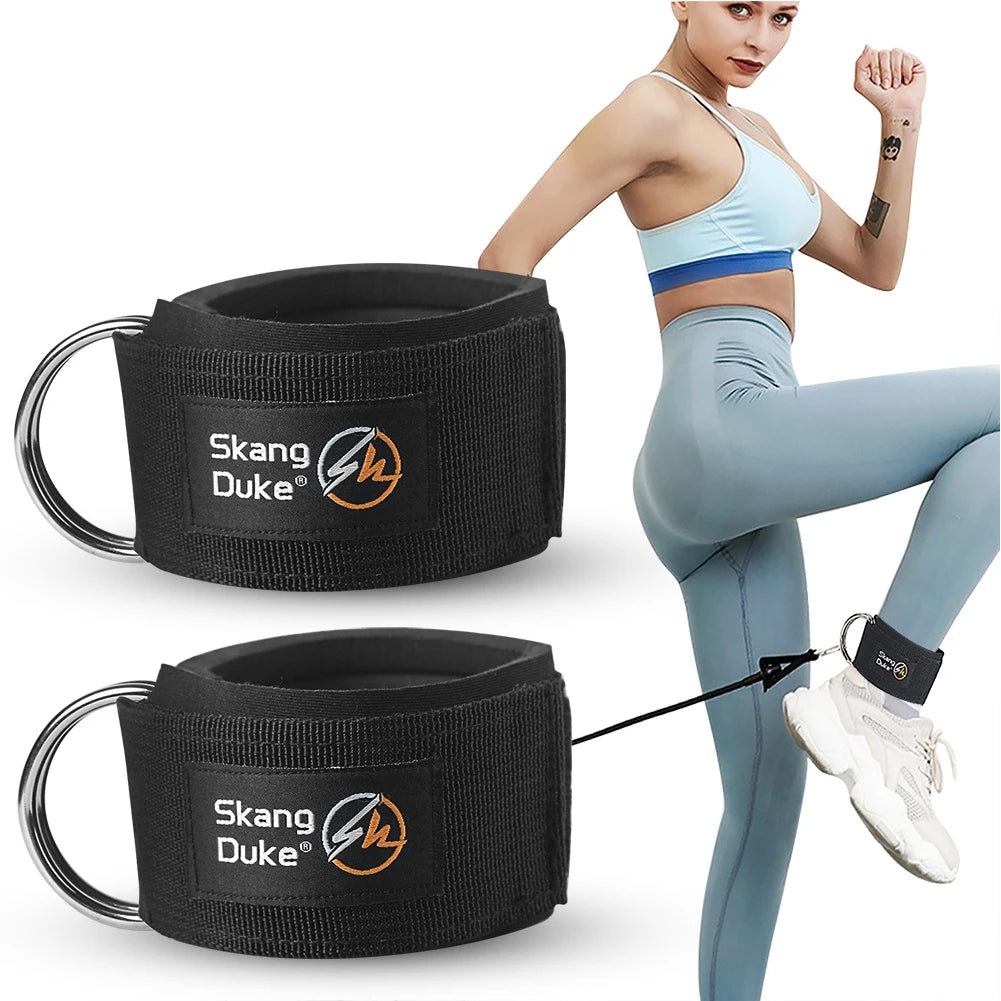 Sport Ankle Straps D-Ring Ankle Support Padded Leg Arm Fitness Tools For Gym