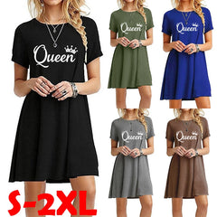 Women's Fashion Medium Length Dress T-shirt