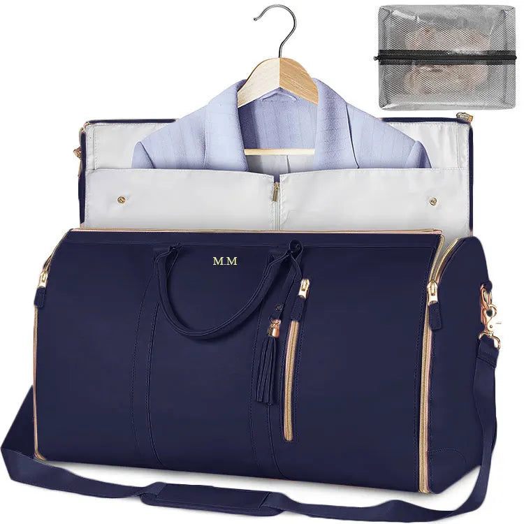 New Women's Large PU Folding Suit Storage Bag Large Capacity Hand bag