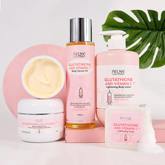 AILKE Glutathione and Vitamin C Moisturizing Body Cream for Skin Glowing, Radiance Boost