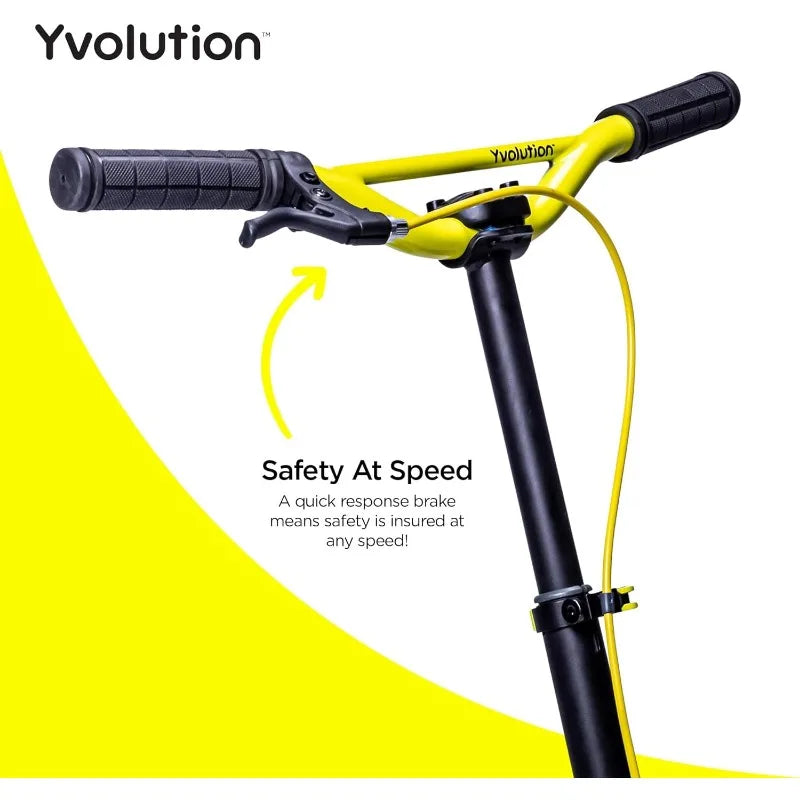 Yvolution Swing Scooter for Kids, Y Fliker Pro 3 Wheels Wiggle Scooter