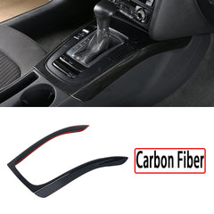Carbon Fiber Look Center Interior Console Gear Shift Frame Decoration Cover Trim Car Accessories