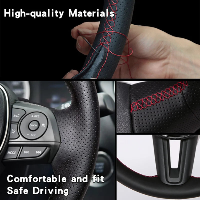 Custom Car Steering Wheel Braid Cover Comfortable 100% Fit For Honda CR-V CRV 2002 2003 2004 2005 2006 Auto Interior Accessories