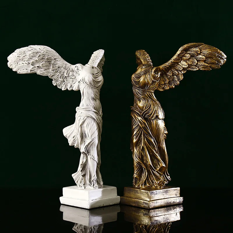 Winged Victory Goddess Retro Greek Statue Object Office Desk Decoration