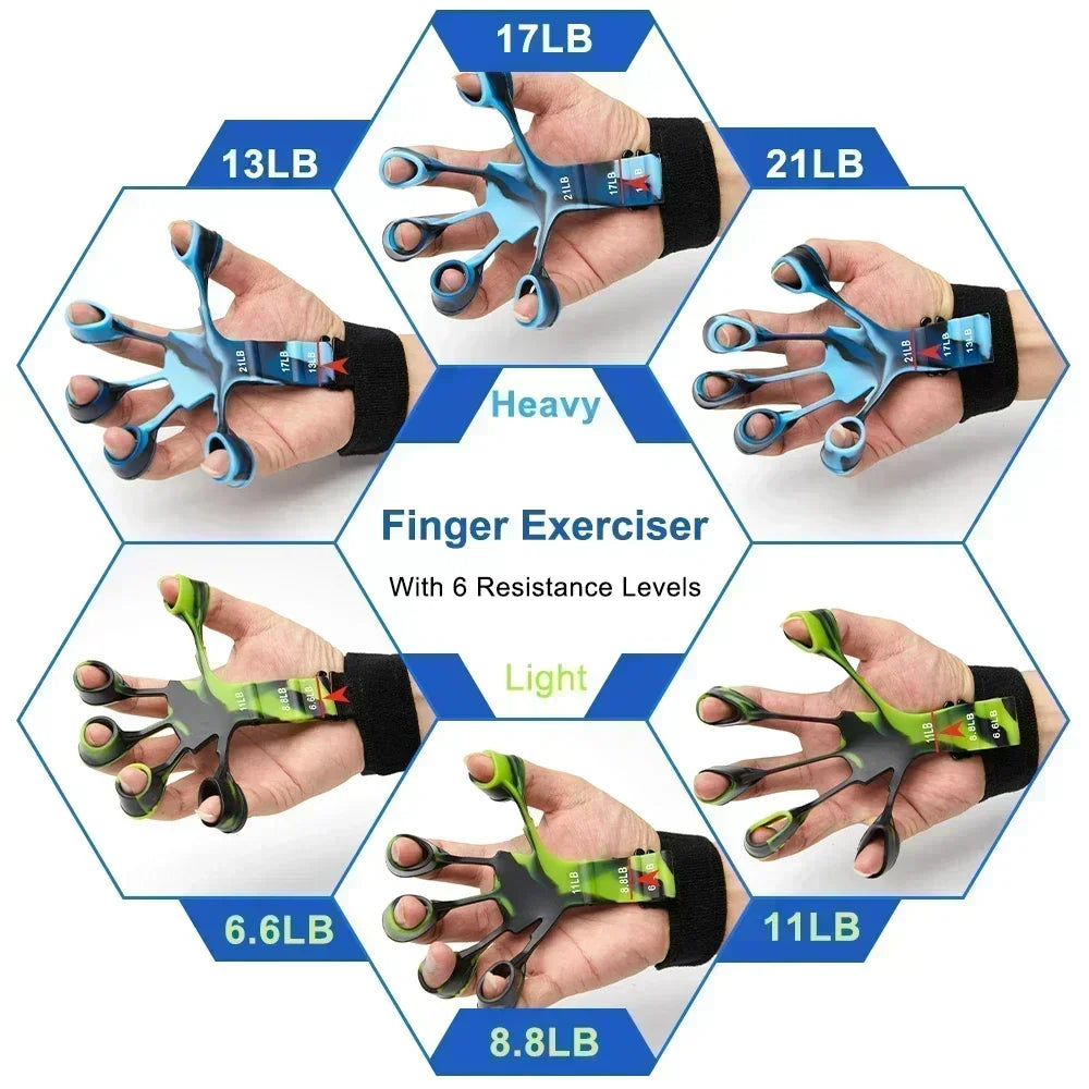 Training & Exercise 6 Resistance Hand Expander Finger Grip Sport Gym Training Accessories