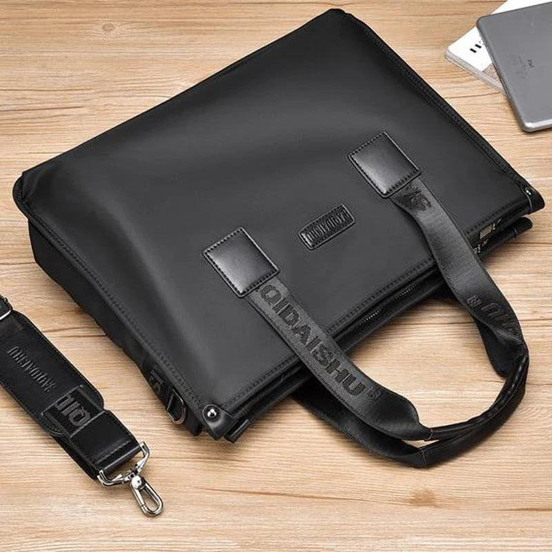 Computer Handbag Men Briefcase Men Bag Waterproof Oxford Fabric Canvas Crossbody Shoulder Bag