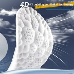 2/4/6Pcs Sport Shoes Insoles Soft Plantar Fasciitis Insole for Feet Arch Support Orthopedic Foot Pads