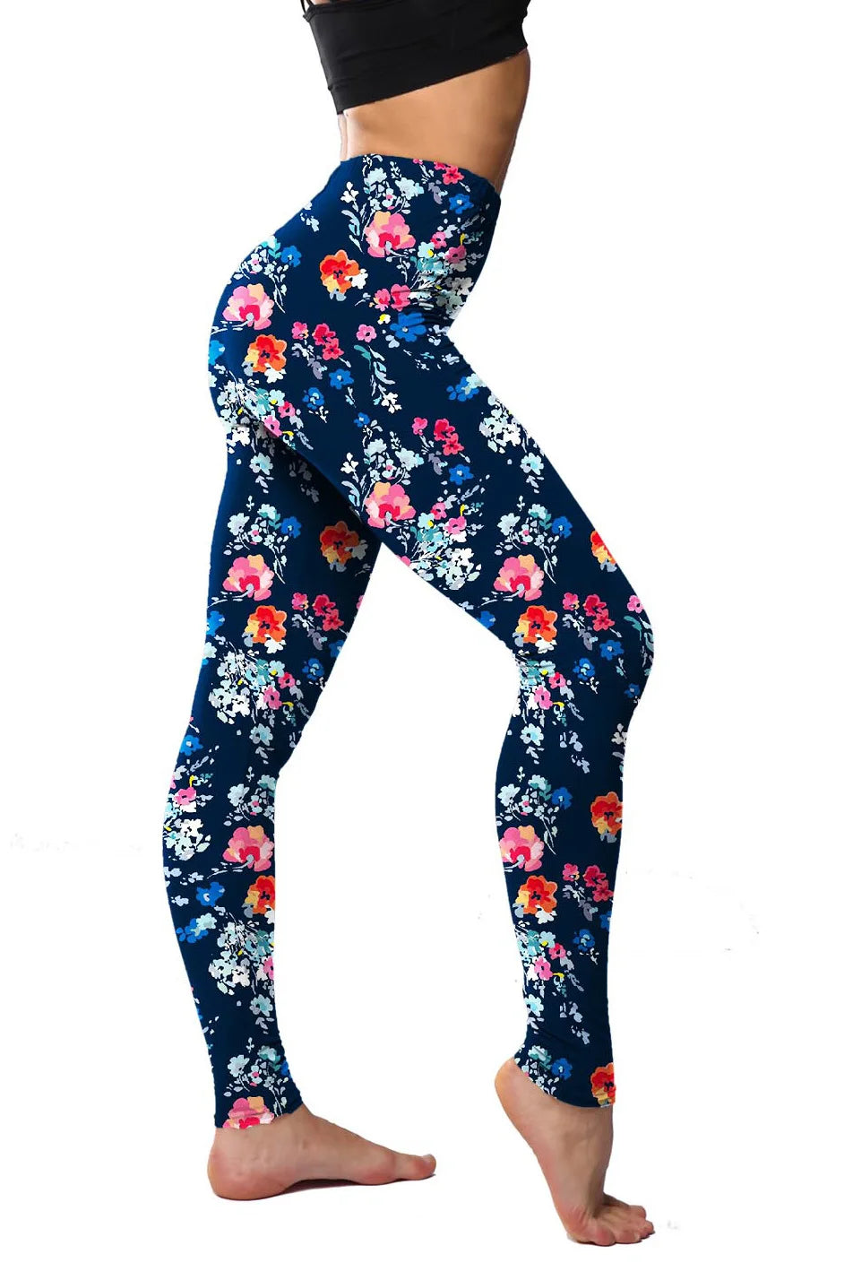 Floral Leggings High Waist Paisley Printed Legging For Women Highly Stretchable Fitness Tights Yoga Pants