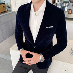 Men Wedding Groom Singer Costume Slim Blazer Formal Wear Dress Burgundy Velvet Blazers for Men Fashion Casual Suits Jackets 5XL